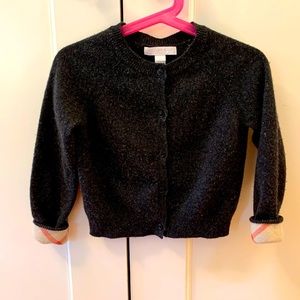 Burberry girls button down cashmere cardigan sweater Size 5T